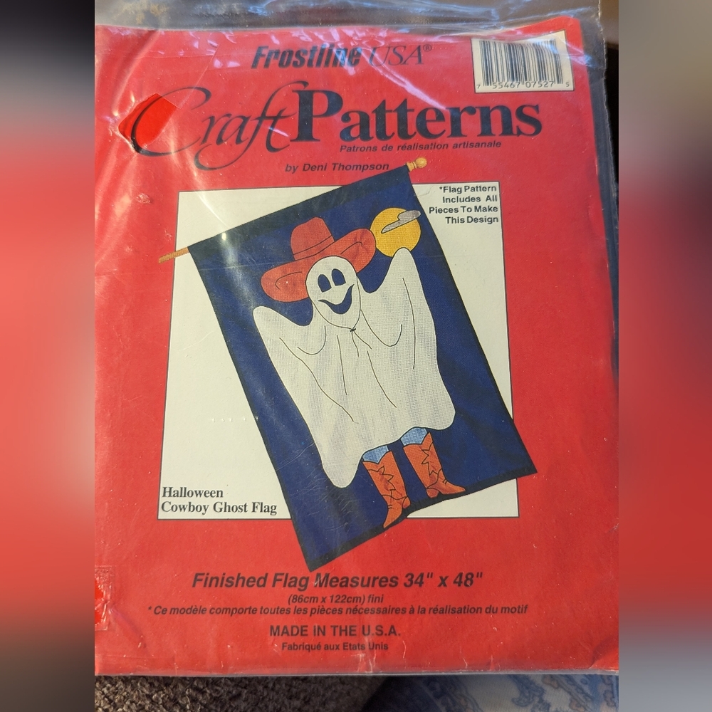Halloween Garden Pattern: Cowboy Ghosts Design